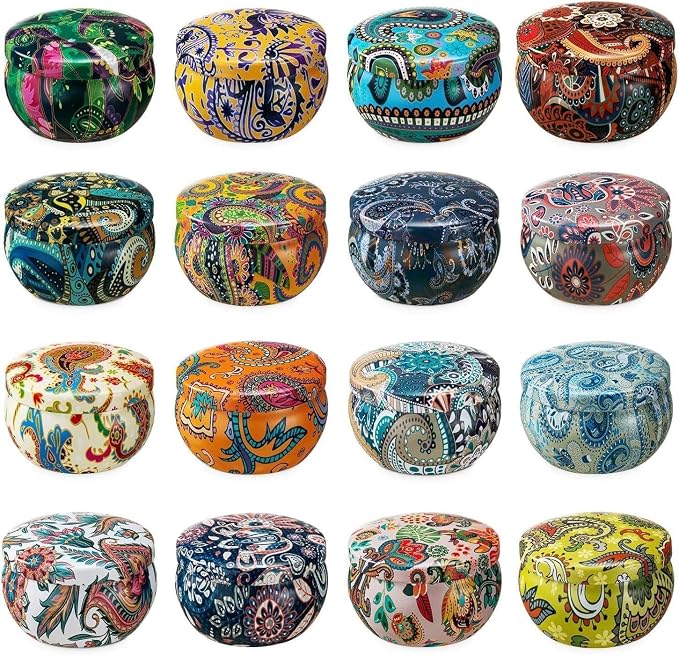 WPONSZU 16 Pack Scented Candles Gift Set for Woman, Jar Candle, 2.5 oz Soy Wax Tin Candle-Ideal Gift for Travel Home Décor