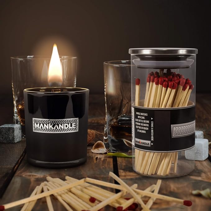 Majestic Zen Premium Scented Candle for Men | Long Lasting Soy Wax Wood Wick Aromatherapy Candle | Relaxing Home Decor & Birthday Gifts for Men | 9oz Glass Jar
