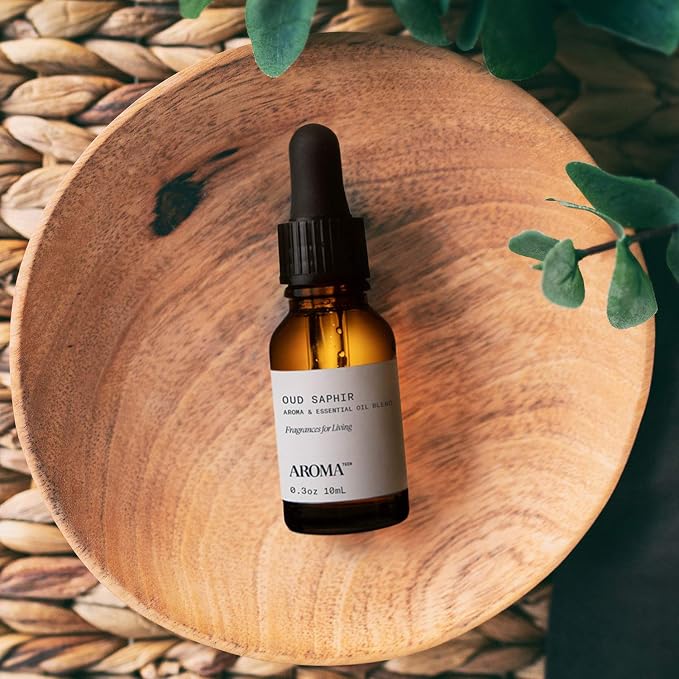 Aromatech Oud Saphir Aroma Essential Oil Blend: Luxury Hotel Inspired Aromatherapy with for Ultrasonic Diffusers & Nebulizers (10 mL)