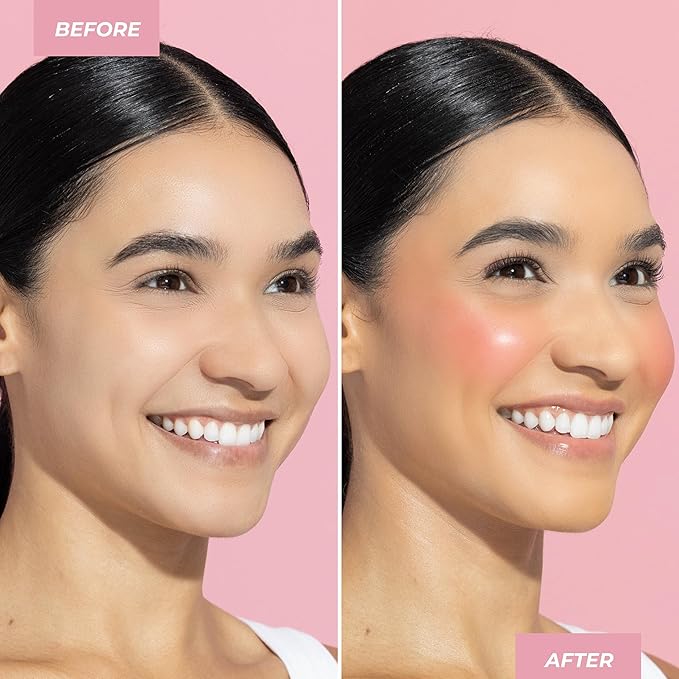 MCoBeauty - Cheek and Lip Tint - Dewy Gel-Cream Formula for Buildable Color - Multi-Use, Soft Radiant Finish - Flamingo, Peach Coral Shade - Tinta para Labios, Liquid blush for Cheeks & Lips