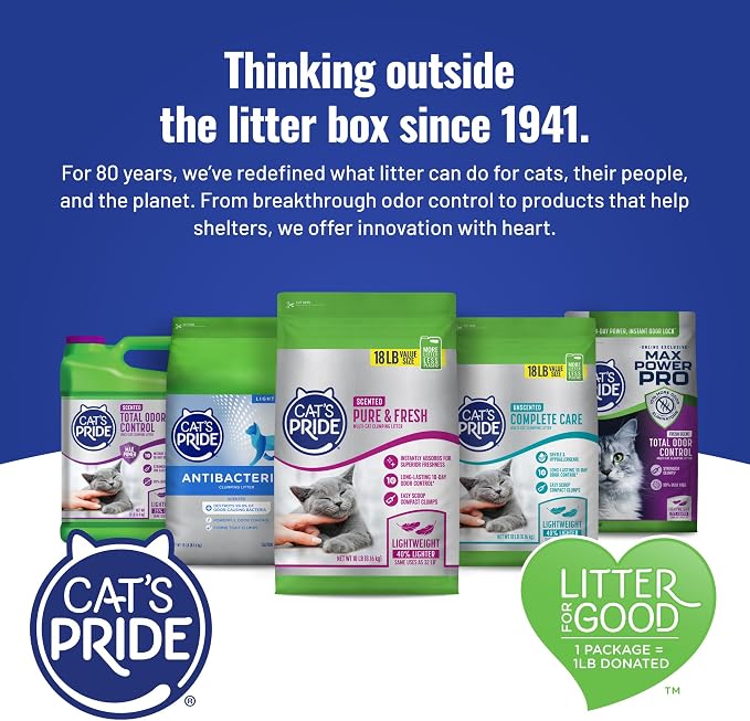 Cat's Pride Natural Care Odor-Eliminating Hypoallergenic Litter 15lb