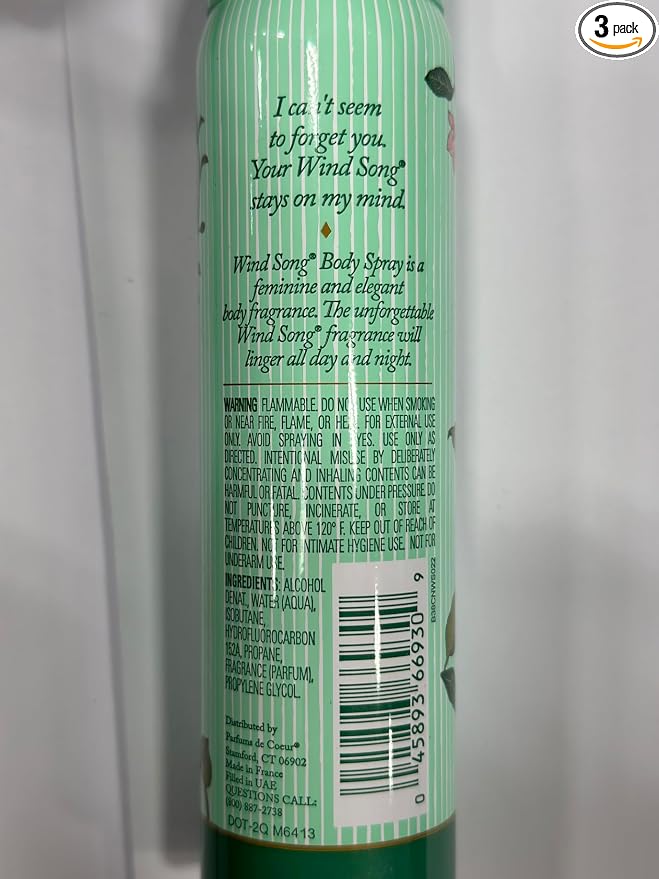 WIND SONG BODY SPRAY - PACKAGE OF 3