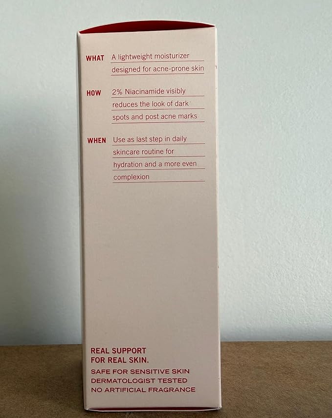 First Aid Beauty Lactic Acid Lotion for Acne-Prone Skin with 2% Niacinamide - Resurfacing Lotion Moisturizes & Visibly Diminishes Post-Acne Marks, (1.0 oz)
