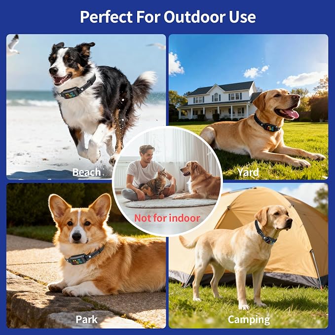 2026 Smart Wireless Dog Fence – Rechargeable, Adjustable, AI Stable Signal, 1+ Acre Coverage, Easy Setup (40 Flags)