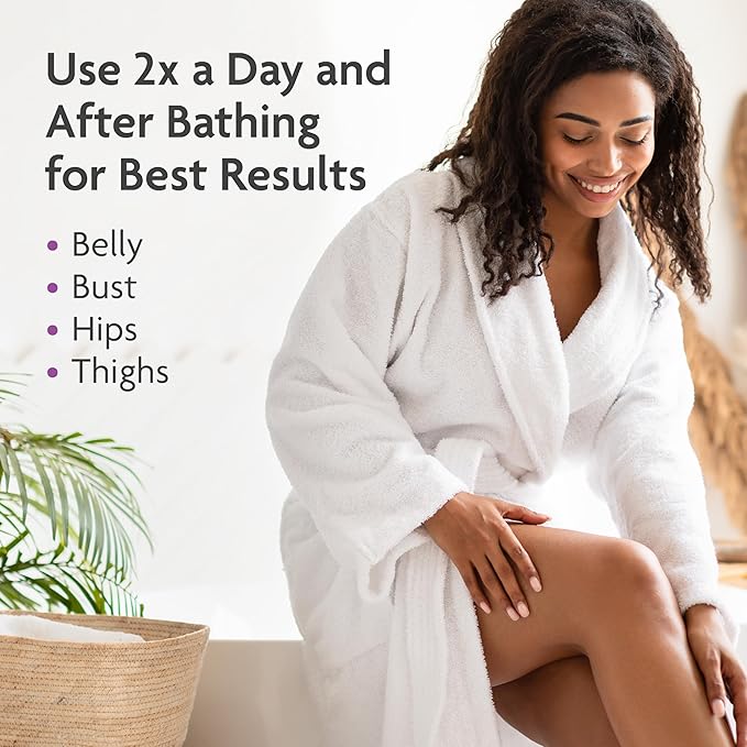 TriLASTIN Maternity 4oz Stretch Mark Cream & 3.4oz Nourishing Body Oil Bundle | Pregnancy Skincare Gift for First-Time Moms