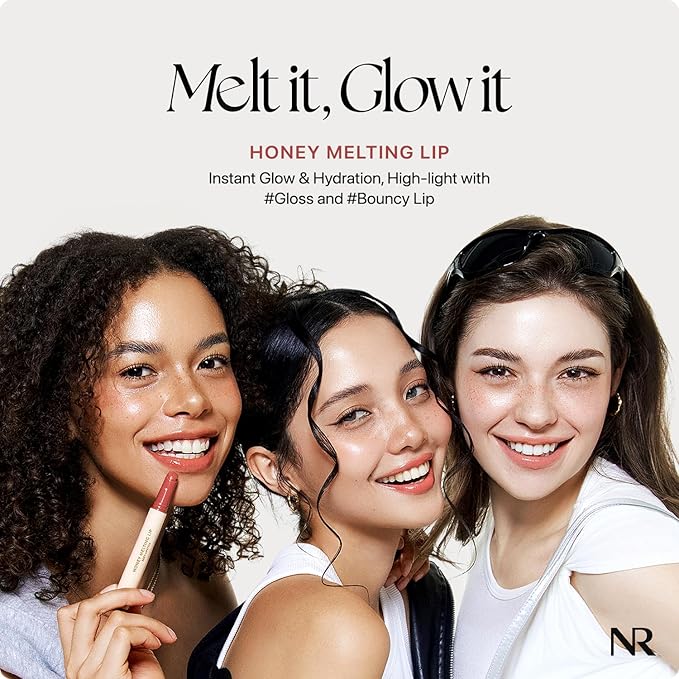 Nature Republic HONEY MELTING LIP (05 PLUM) SOFT LIP STICK, Hydrating Gloss, Moisturizing balms, Sheer tint, Shine & Glowy Finish, korean make up, Stocking Stuffers