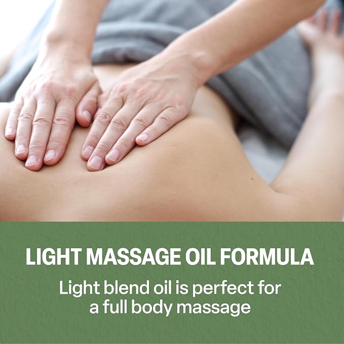 Massage Oil by Massage FX - 100% Pure Sweet Almond & Sunflower Seed Oil - Vitamin E - Ivy, Arnica & Aloe - Unscented - Perfect for a Full Body Massage, Maximum Friction - Paraben Free - 8 Ounces Pump