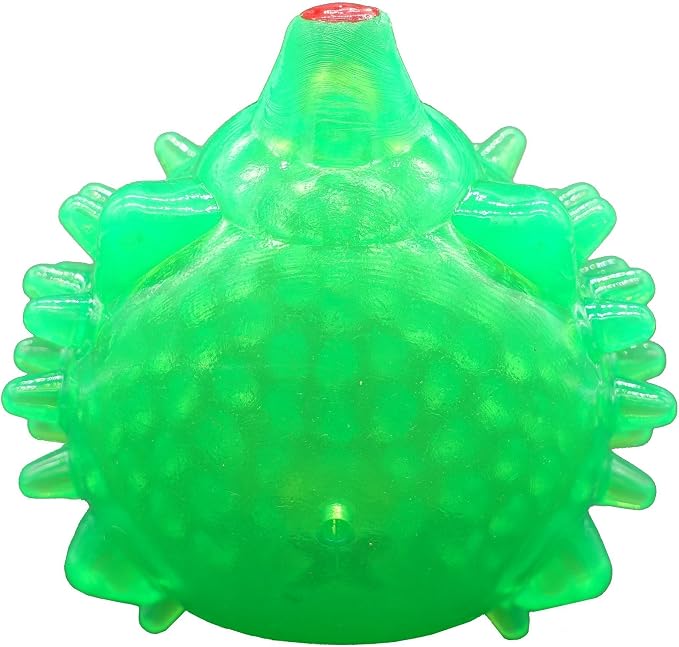 TPR Hedgehog Design Dog Treat Dispenser (Green)