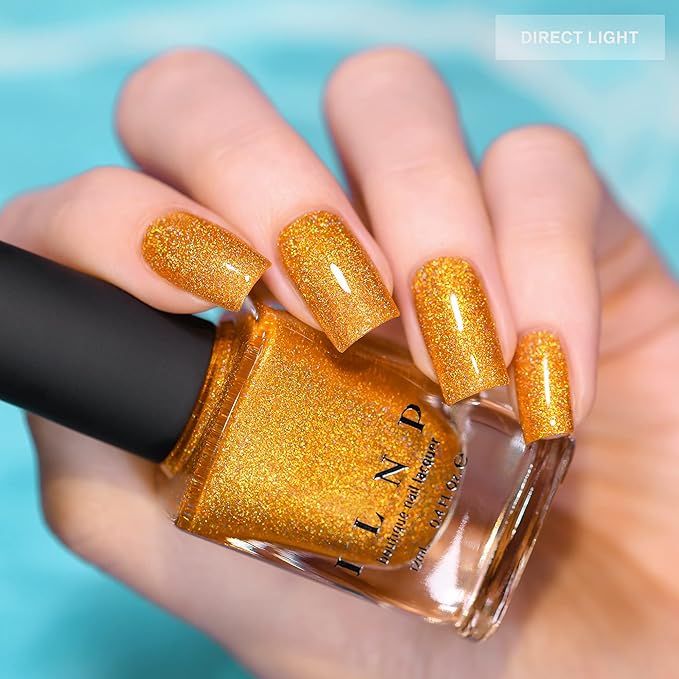 ILNP Sunglow - Glowing Gold Holographic Nail Polish