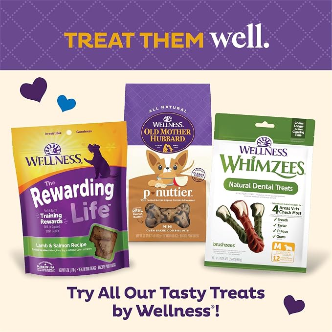 Old Mother Hubbard Wellness Original Mix Dog Biscuits,Natural,Training Treats,Four Flavors,Small Size,(6 Pound Bag),(Pack of 2)