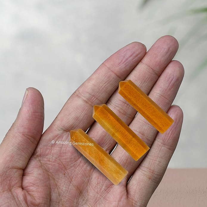 Amazing Gemstone Crystal Points Bulk Healing Crystals & Stones - Premium Single Terminated Healing Wand Point Bulk Crystals for Crafts, Crystal Grid, DIY Work