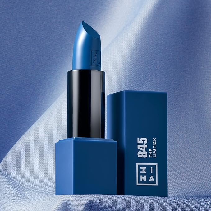 3INA The Lipstick - Moisturizing Lipstick for Women - Semi-Matte Satin Finish with 5-Hour Long Wear - Highly Pigmented and Comfortable - 845-0.16 oz
