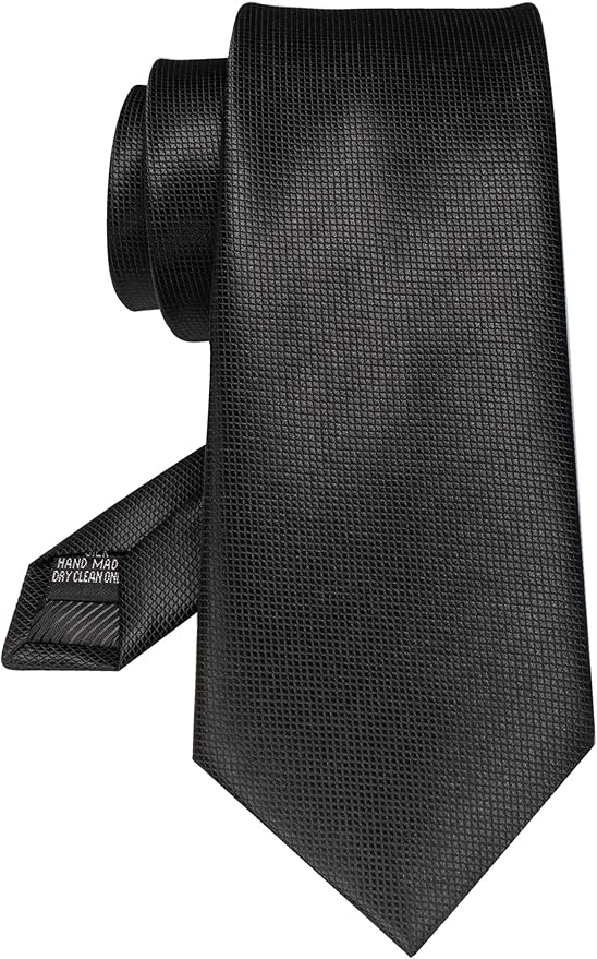 JEMYGINS Solid Color Tie Mens Necktie for Business and Wedding