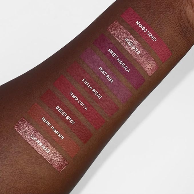 Aromi Rosy Burgundy Matte Liquid Lipstick | Long Wear, Pink Maroon Lip Color, Vegan, Cruelty-free, Waterproof, Gluten Free (Sweet Marsala)