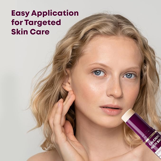 Layla Mae Calcium Volume Multi Balm Stick - Anti-Wrinkle Face Lift Firming & Tightener Skincare - Wrinkles Smooth Skin Eye Lip & Neck Care Hydrating Moisturizing Multi-Balm with Collagen
