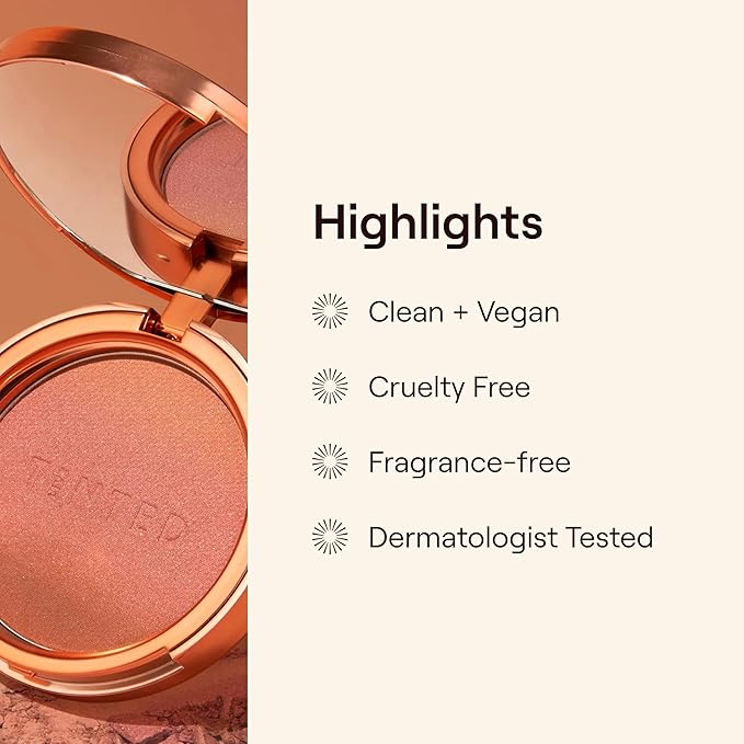 Live Tinted Huebeam Gradient Blushing Bronzer - Lightweight, Highly-Pigmented, Buildable & Blendable - Sunkissed, Glowy, Even Toned Skin Face Blush and Bronzer - Mojave Mirage