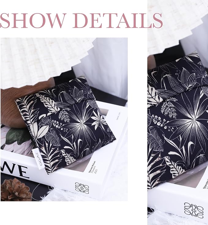 DGAZ Sanitary Napkin Storage Bag, Period Bag for Teen Aged Girls, Portable Period Bag for Panty Liners/Menstrual Cup/Small Tampons,Mini Makeup Bag for Purse(Dark Fragrance)