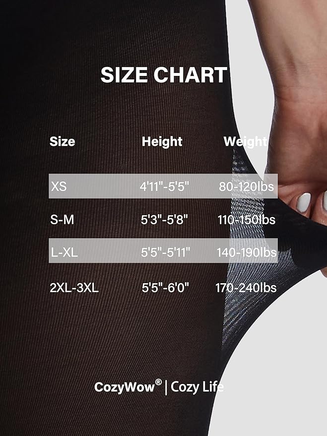 CozyWow Women's 80D Soft Opaque Tights, High Waist Solid Color Womens Tights with 30+ Colors