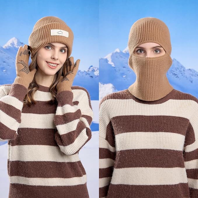 ZOORON Beanie for Women Men Ski Watch Cap Cuffed Plain Skull Knit Hat Soft Fisherman Winter Hat