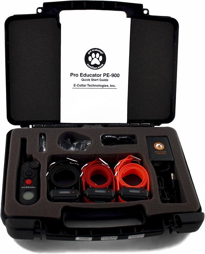 E-Collar Educator Pro Dog Training Collar with Remote, 3 Dogs