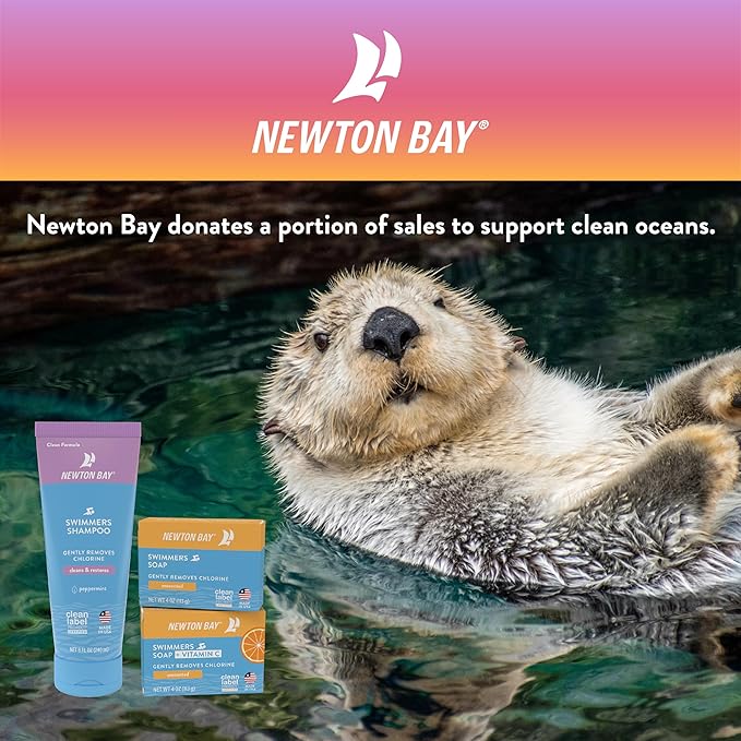 Swimmers Soap | All Natural Body and Face Wash Soap Bar | Gently Washes Away Chlorine After Swimming | Revitalizes Sensitive Skin | 2-Pack of 4 Ounce Soap Bars