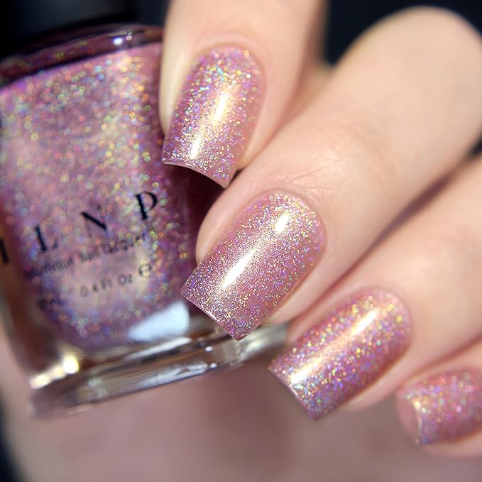 ILNP Ballet Slipper - Soft Pink Holographic Nail Polish