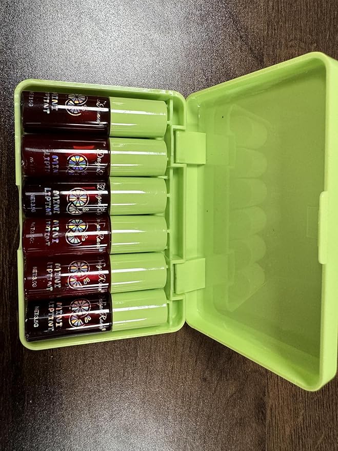 6 Colors lemon Lip Tint Stain Set, Korean Velvet Lip Stain Lip Gloss Lip Tint Stain, Liquid Lipstick for Women, Lip Stain Long Lasting Waterproof, St. Patrick’s Day Gift, High Pigment, Vivid Color