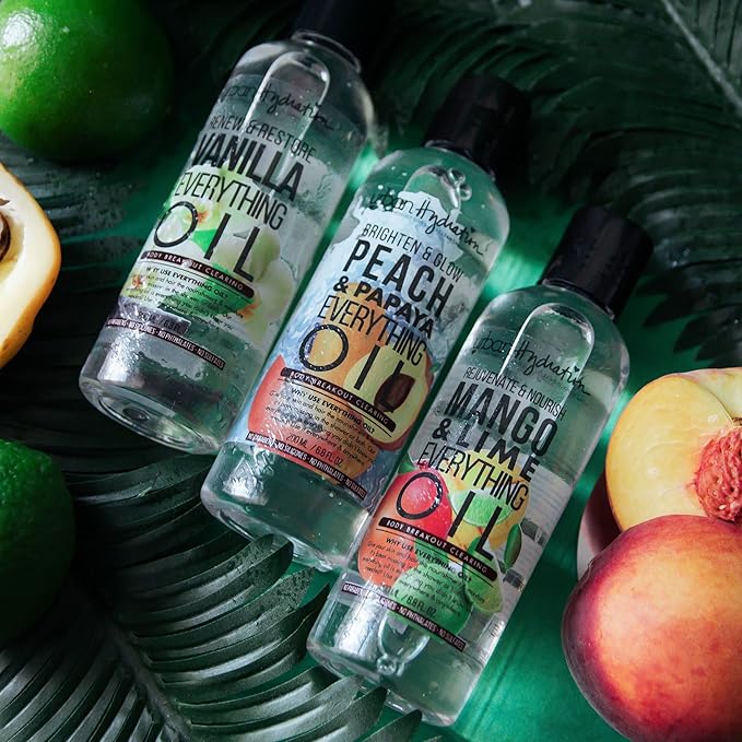 Urban Hydration Brighten & Glow Peach & Papaya Everything Oil | Sulfate, Paraben, Gluten, and Dye Free, Hydrates, Softens & Improves Overall Appearance of Skin| 6.8 Ounces