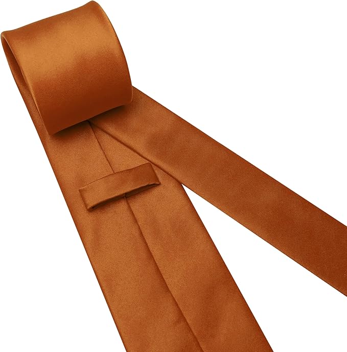 JEMYGINS Solid Color Tie Mens Necktie for Business and Wedding