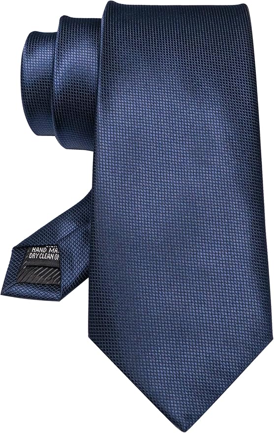 JEMYGINS Solid Color Tie Mens Necktie for Business and Wedding