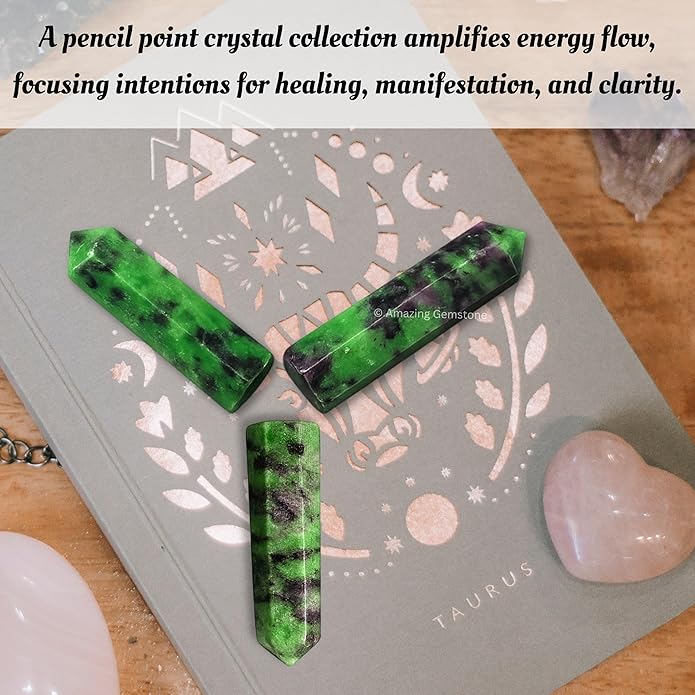 Amazing Gemstone Crystal Points Bulk Healing Crystals & Stones - Premium Single Terminated Healing Wand Point Bulk Crystals for Crafts, Crystal Grid, DIY Work