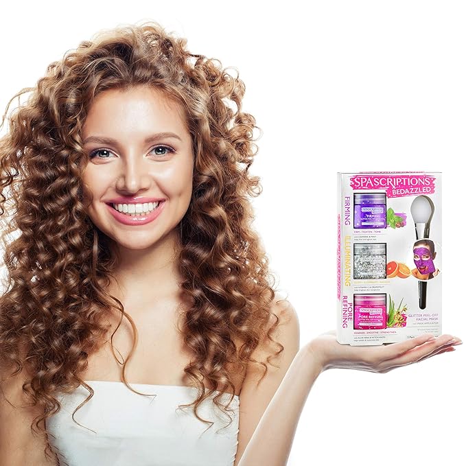 SpaScriptions BeDazzled- Firming & Pore Refining Glitter Peel-Off Masks