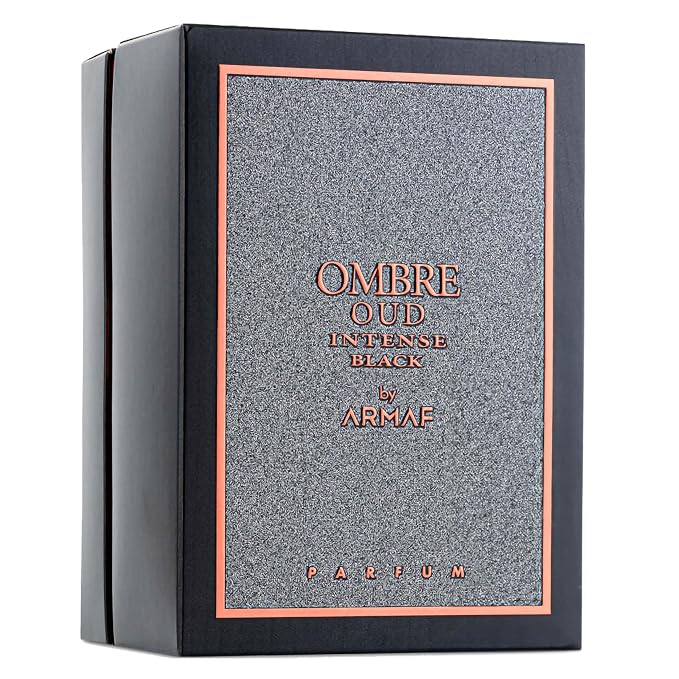 Armaf Ombre Oud Intense Black – Woody, Oriental, Amber, Smoky – Eau de Parfum Spray Long-Lasting Fragrance for Men, 3.4 Ounce / 100 ml