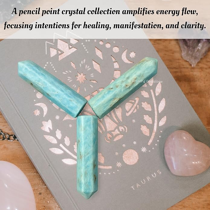 Amazing Gemstone Crystal Points Bulk Healing Crystals & Stones - Premium Single Terminated Healing Wand Point Bulk Crystals for Crafts, Crystal Grid, DIY Work