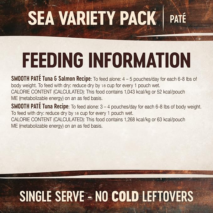 Wellness CORE Tiny Tasters Pate Variety Pack Adult Wet Cat Food, Natural, Protein Rich, Grain Free, Sea Recipies, 1.75 oz, Pack of 12 Pouches