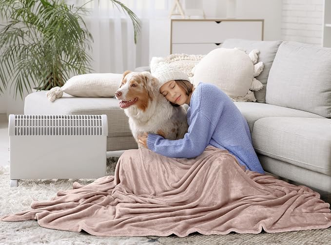 Utopia Bedding Soft Fleece Bed Blanket Twin Size Rose Pink (60x80 Inch) | Microfiber Plush Warm Lightweight Breathable Cozy Blanket Anti-Static, All Season Use, Gift for Women and Men
