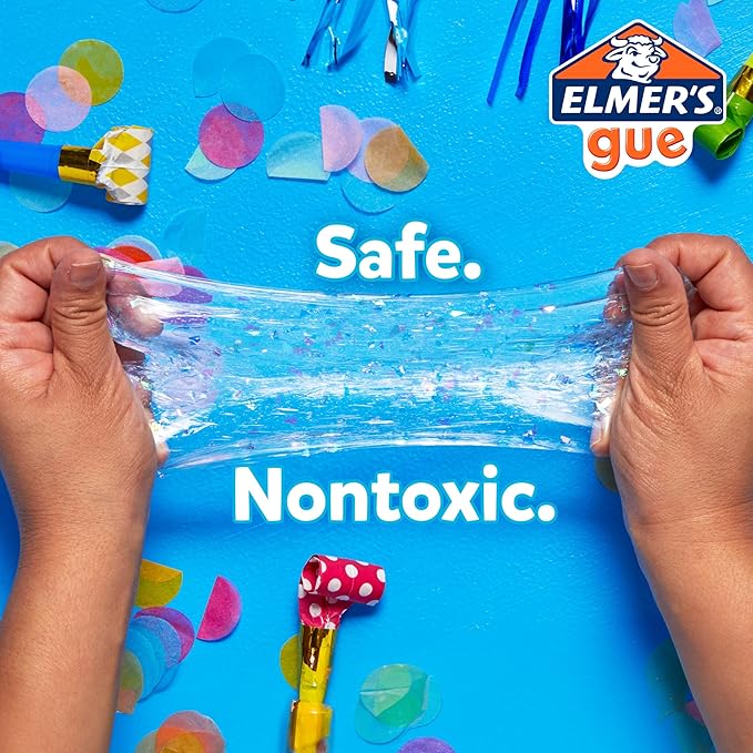 Elmer’s All-Star Slime Kit, Includes Liquid Glue Activator and Premade Slime, 9 Count - Perfect for Birthday Parties, Gift Idea, Kids Activity