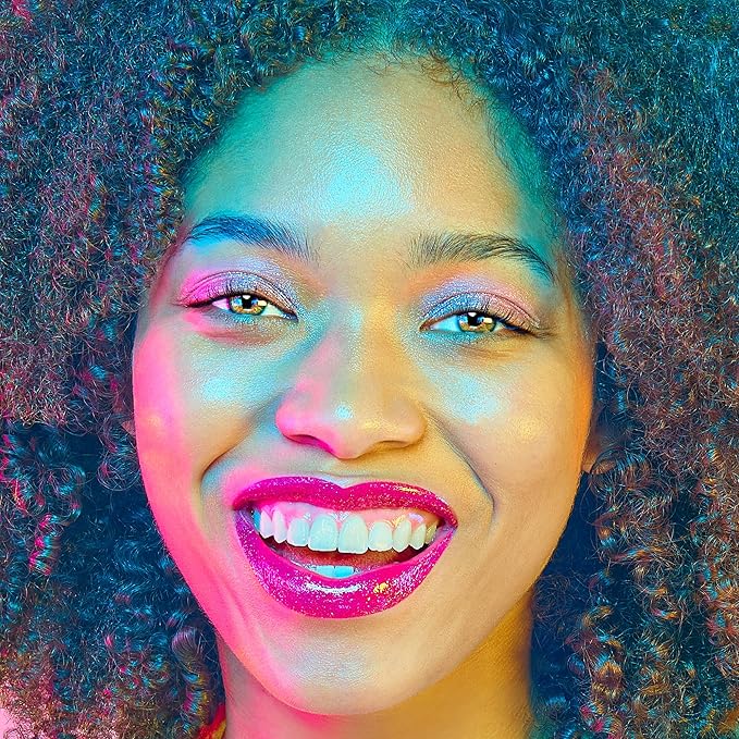 UNICORN SNOT Quiet Riot Glitter Lip Duo | 2-in-1 Set: Matte Lipstick & Plastic-Free Glitter | 0.15oz Pink Lipstick & 0.16oz Gloss, Fusion