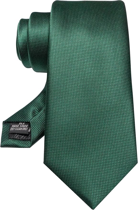 JEMYGINS Solid Color Tie Mens Necktie for Business and Wedding