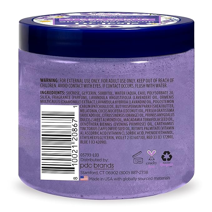 Dr Teal's Shea Sugar Body Scrub, Daytime/Nighttime with Vitamin C and Sleep Blend, 19 oz (Pack of 2)