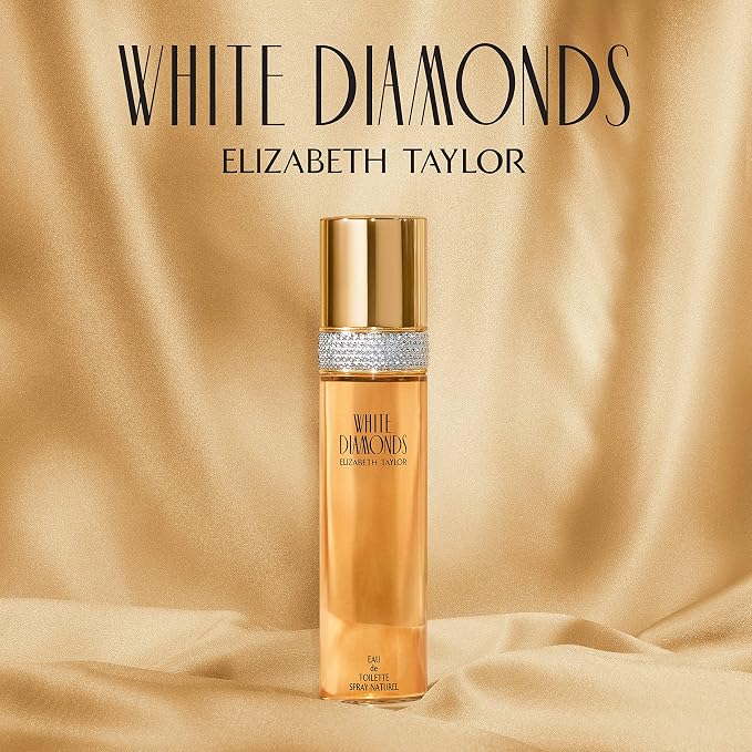 Elizabeth Taylor White Diamonds Eau de Toilette Set for Women, Moisturizing Body Shower Gel, Body Cream, Floral Scent, Spray Spray, Women's Fragrance, Based on Invigorating Notes
