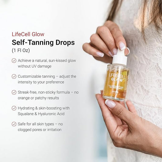 Vacation in a Bottle: LifeCell Glow Self-Tanning Drops