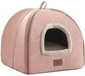 WINDRACING Cat Bed for Indoor Cats - Cat Cave Cat House Cats Tent with Removable Washable Cushioned Pillow, Soft and Self Kitten beds
