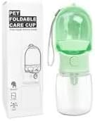 Dog Water Bottle Portable with Food Container & Filter for Travel 12OZ | Feeding & Hydration | Travel Water Bowl | Portable Pet Dispenser | Dog Gifts | Puppy Essentials | for Hiking Camping Beach