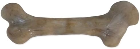 Pet Qwerks Dinosaur BarkBone - Nylon Dog Bone for Aggressive Chewers - Bacon Flavor - 9.75", Large (Pack of 3)