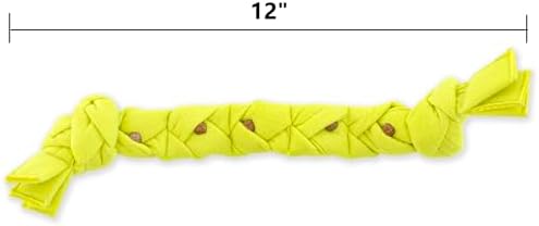 GURU Pet Squeaking Tennis Snuffle Rope Dog Toy with Braided Design - Snuffle Rope for Durable Play - Interactive Dog Toy with Squeakers & Treat Hiding for Stimulation - Dog Snuffle Toy for Active Pets