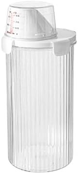Pet Food Container - Clear Airtight Storage Bin, For Dog Food, Large Capacity Organizer | Includes Pour Spout, Measuring Cup, Treat Dispenser Holder For Snacks, Kitchen Accessories, Home Pet Feeding