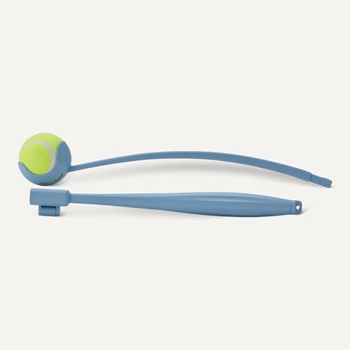 Amazon Basics Dog Ball Launcher with Detachable Handle, Tennis Ball Included, Plastic Pet Fetch Thrower