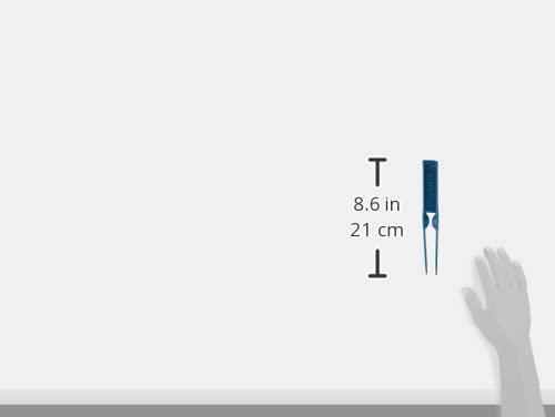 3 Row Styling Comb For Detangling, Defining And Separating Curls (Blue)