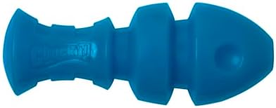 Chuckit! Bones Glow Treat Fish Puzzle Dog Toy, Large, Blue Glow‑in‑the‑Dark, Salmon‑Scented Fish‑Bone Shaped Chew & Treat Puzzle Toy for Dogs 60–100 lb – Fetch Toy with Interior Stuffing – Pack of 1